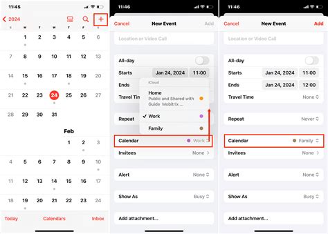share calendar iphone