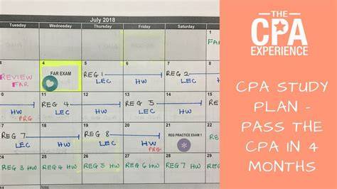 Cpa Exam Study Calendar