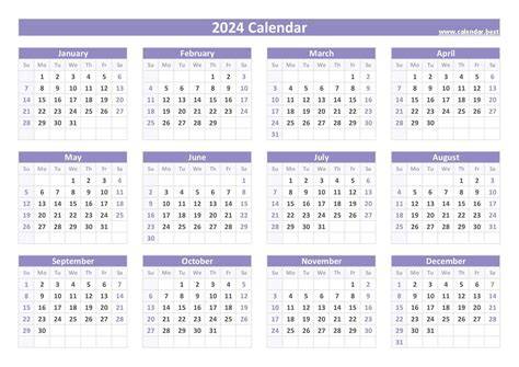 2024 calendar with week numbers printable