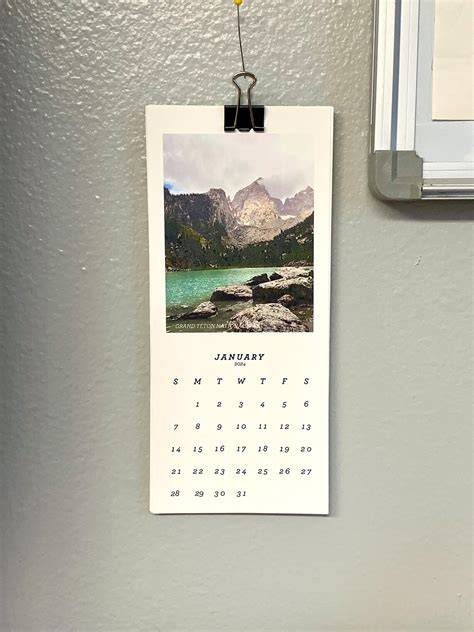 small wall calendar