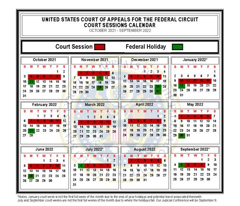 Criminal Court Calendar
