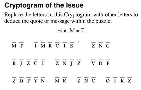 Cryptoquip Printable Free