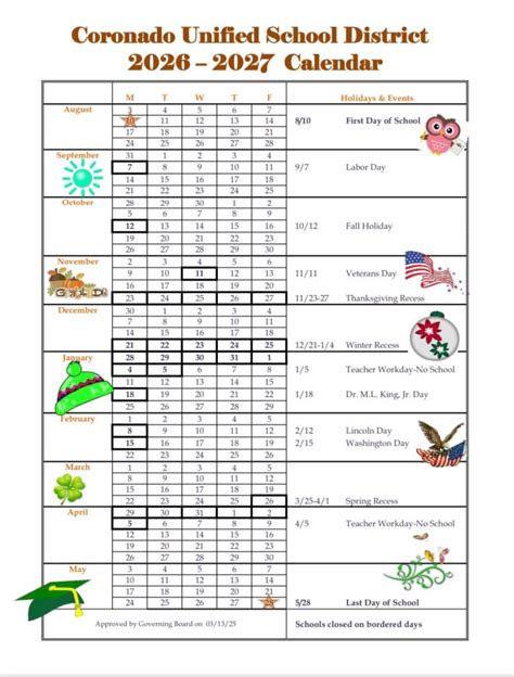 Cusd 2025 Calendar