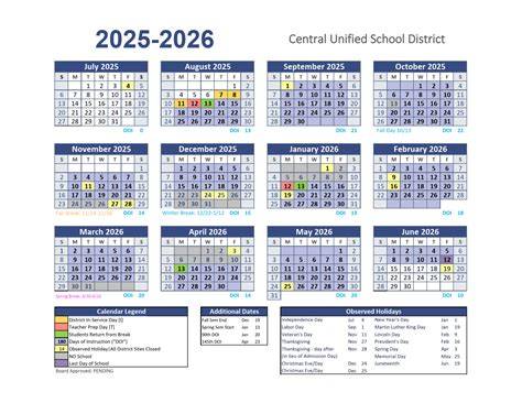 Cusd Calendar 2025 2026