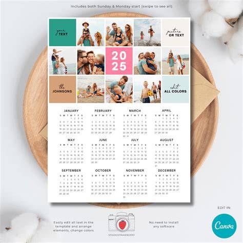 Custom Calendar 2025