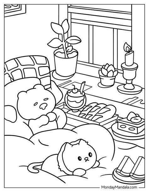 Cute Aesthetic Colouring Pages