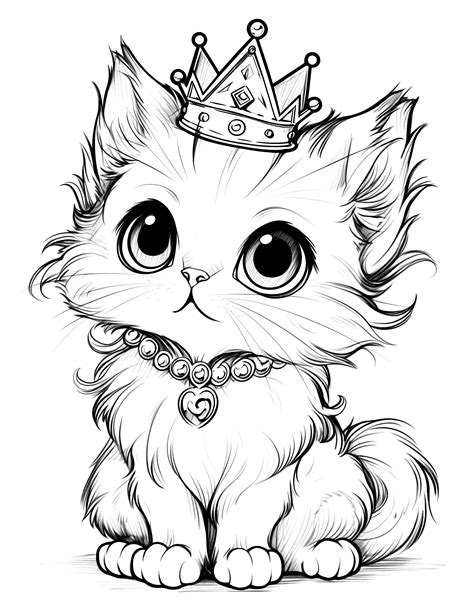 Cute Cat Pictures To Color