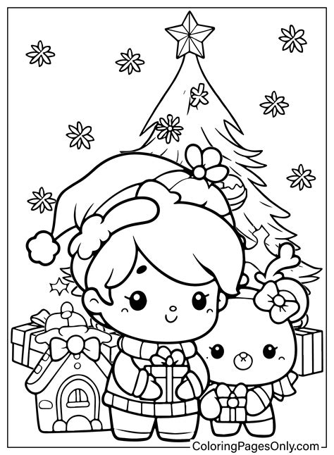 Cute Christmas Colouring Pages