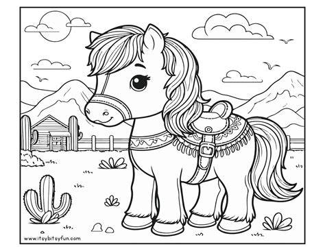 Cute Coloring Pages Of Horses