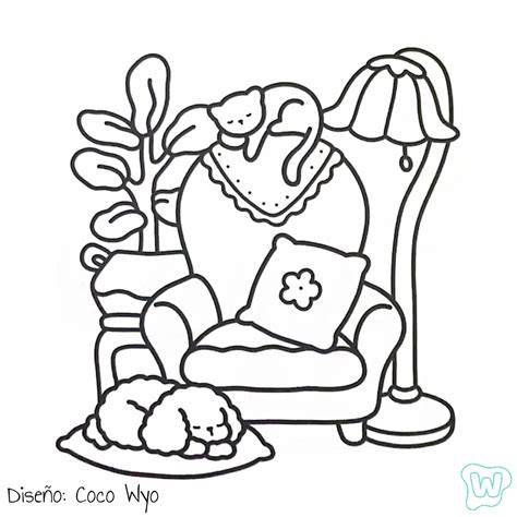 Cute Cozy Coloring Pages