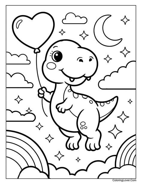 Cute Dinosaur Coloring Pages