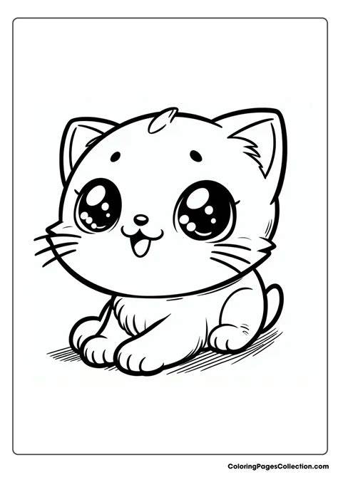 Cute Kitty Coloring Pages