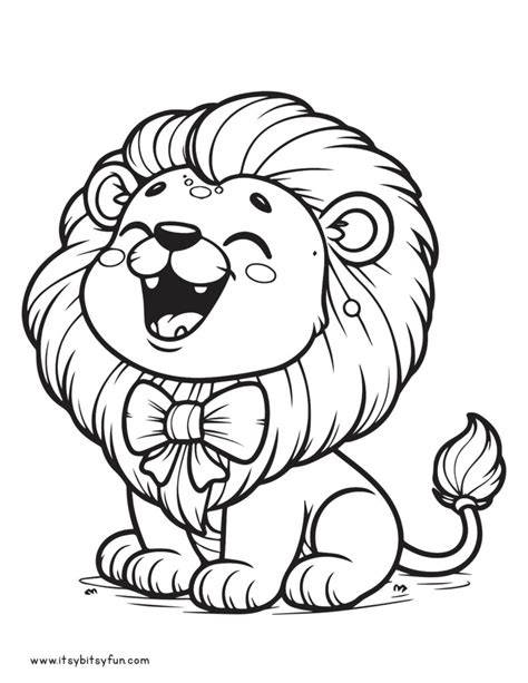 Cute Lion Coloring Pages