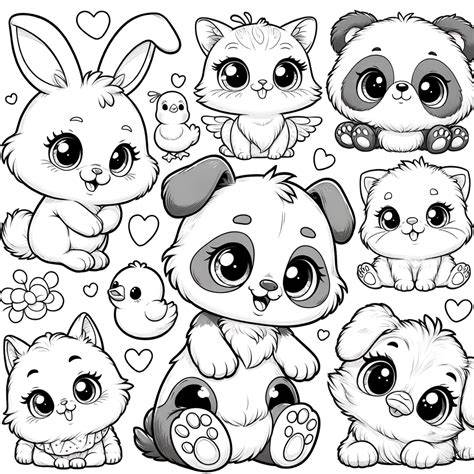 Cute Printable Coloring Pages Of Animals