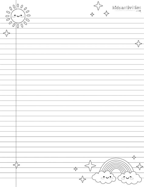 Cute Printable Notebook Paper