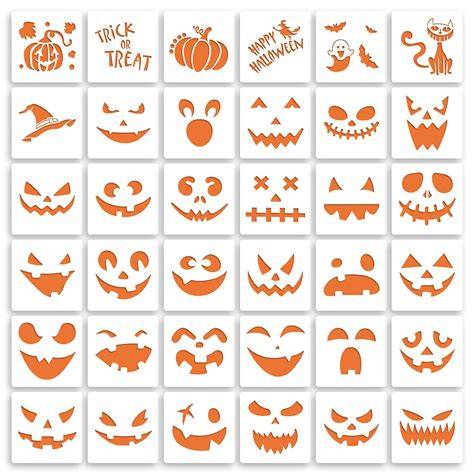 Cute Printable Pumpkin Faces