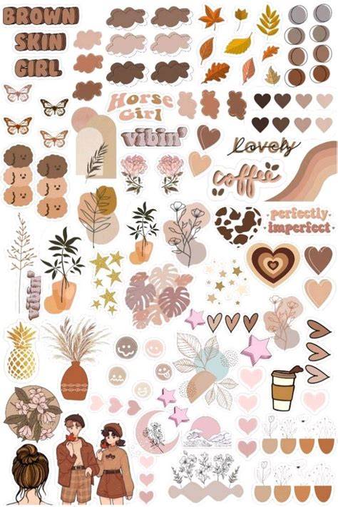 Cutout Aesthetic Stickers Printable