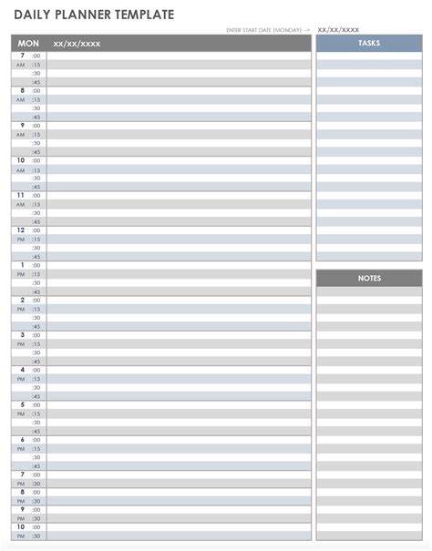 Daily Printable Calendar