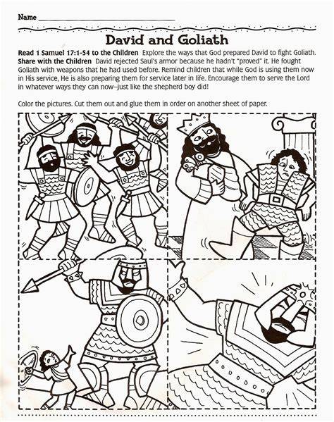 David And Goliath Free Printables
