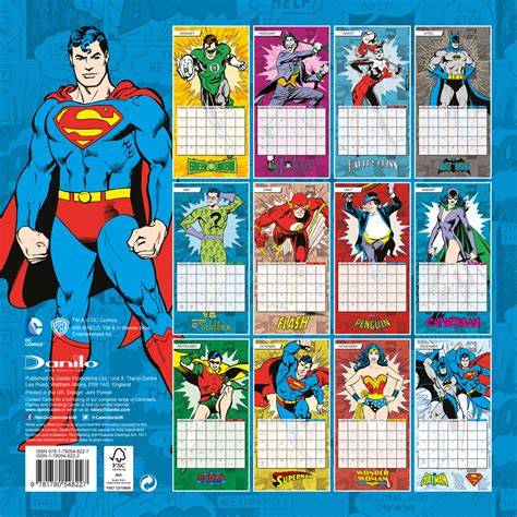 Dc Comics Calendar