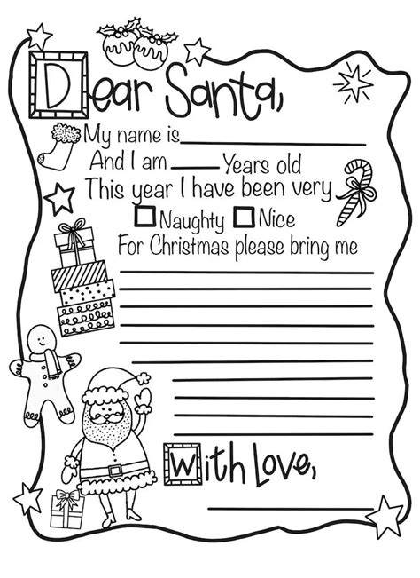 Dear Santa Free Printable