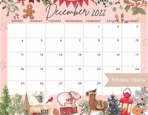 December Calendar Themes