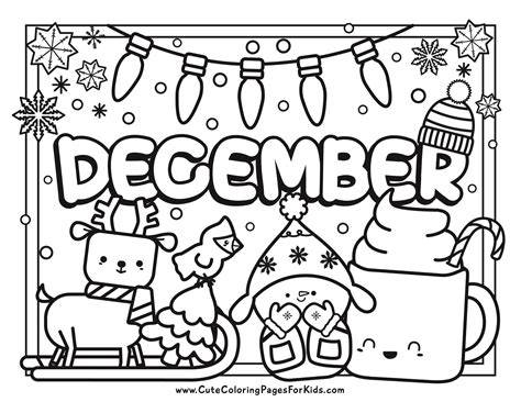 December Coloring Pictures