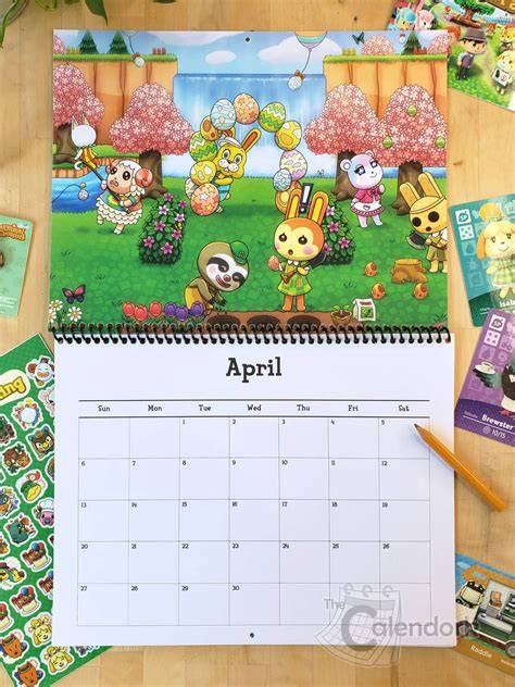 animal crossing calendar