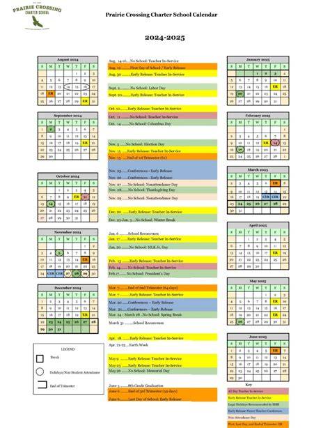 cero charter school calendar