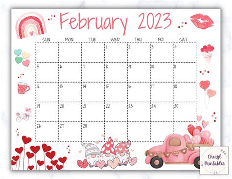 february 2025 calendar printable