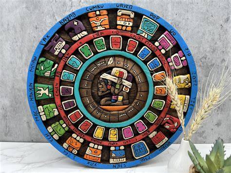 mayan calendar drawing