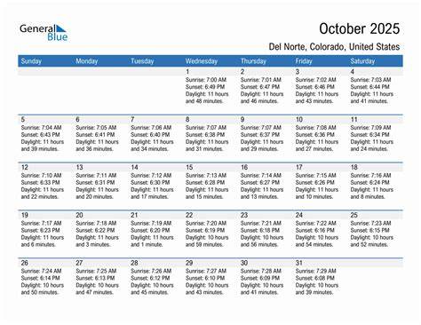 Del Norte Calendar