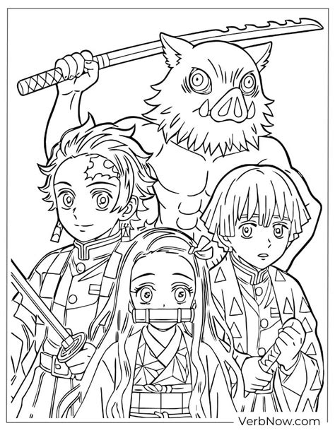 Demon Slayer Coloring Pages Printable