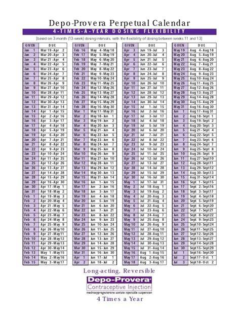 Depo Calendar 2025