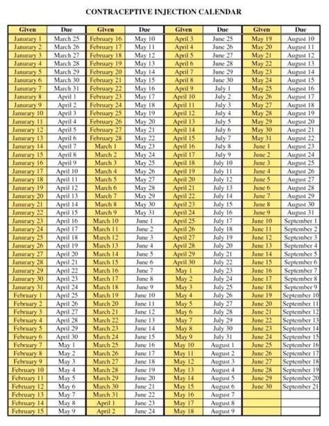 Depo Provera Calendar 2024