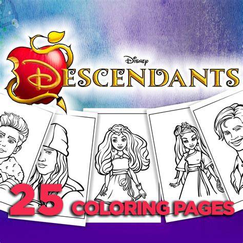Descendants Printable Coloring Pages