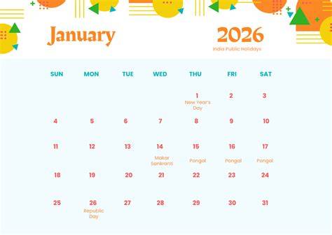 2026 calendar with holidays
