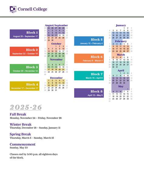 colorado college academic calendar