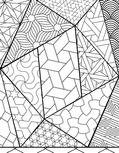 abstract colouring pages for adults