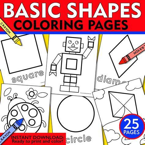 shapes coloring pages