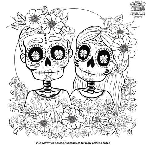 Dia De Los Muertos Coloring
