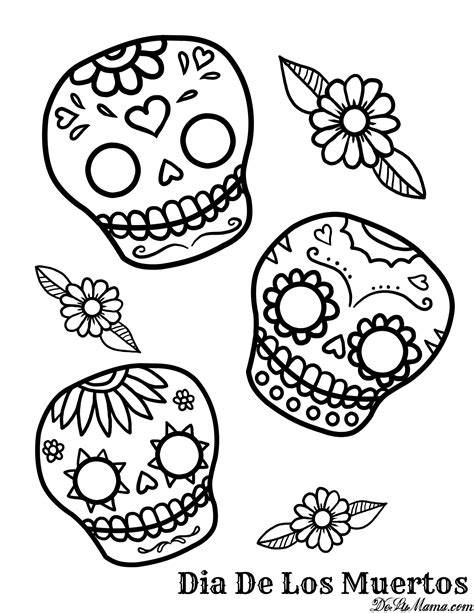 Dia De Los Muertos Pictures To Color