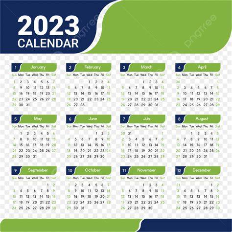 2023 printed calendar