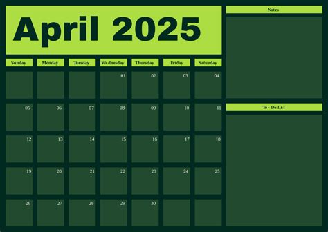 april calendar 2025