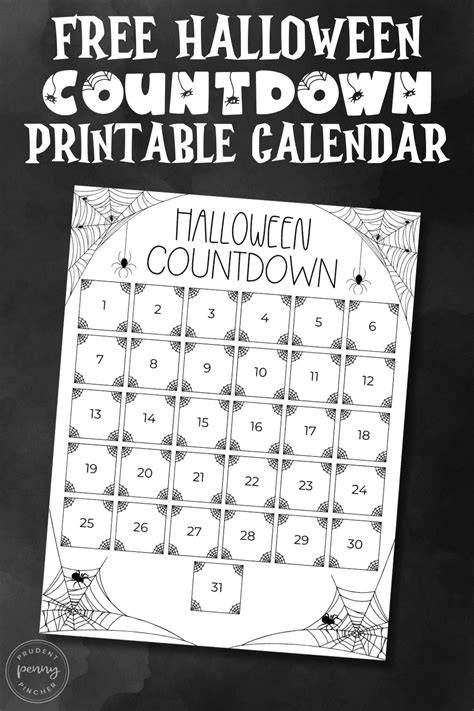 halloween countdown calendar