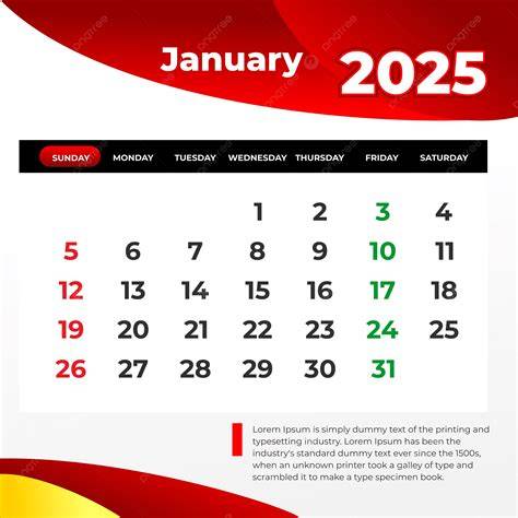january 2025 calendar