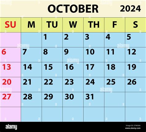 october 2024 calendar