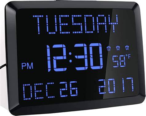 Digital Clock Thermometer Calendar