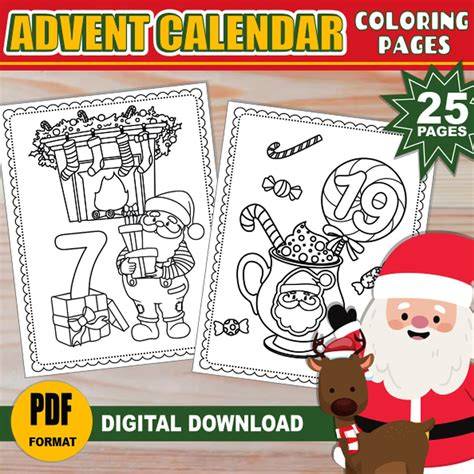 coloring advent calendar