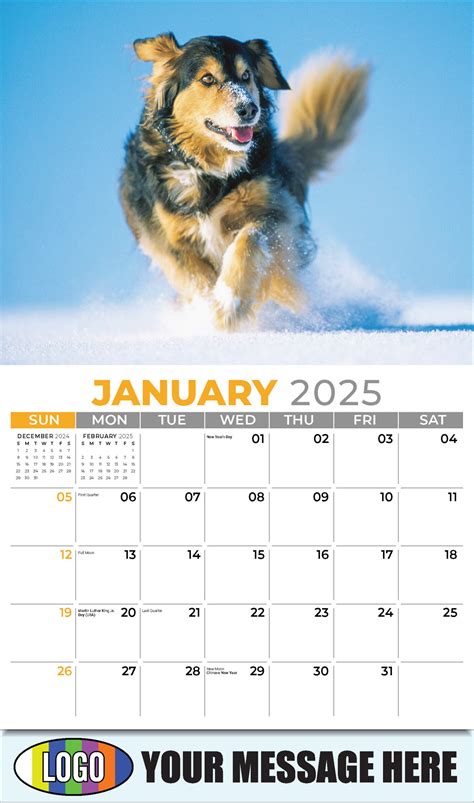 dog calendar 2025